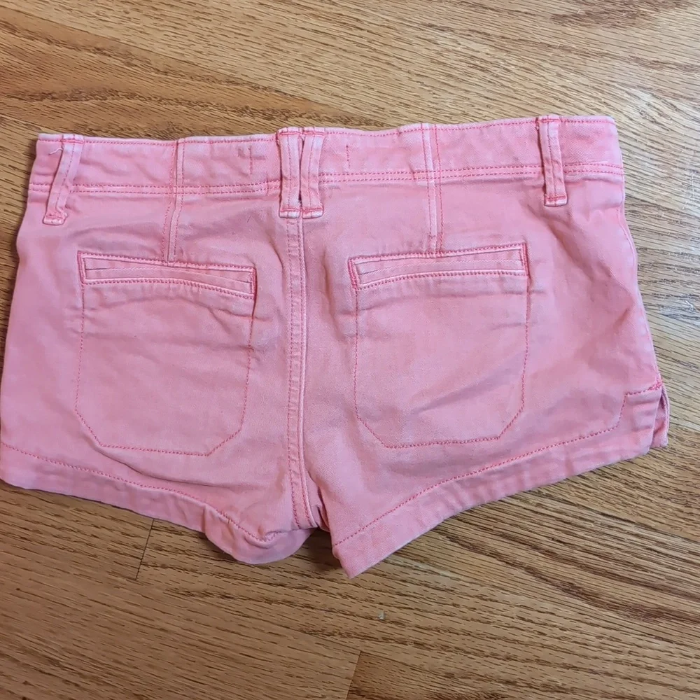Abercrombie & Fitch Kids Coral Denim Shorts - Picture 4 of 4